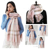 Signature Warmth Plaid Wool Scarf by Haute Damsel - Transitional Style for Winter to Spring