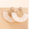 Elevate Your Style: Rattan Raffia Tassel Pendant Earrings by Haute Damsel