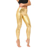 Shine Bright: Colorful Metallic Leggings - Haute Damsel