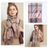 Signature Warmth Plaid Wool Scarf by Haute Damsel - Transitional Style for Winter to Spring