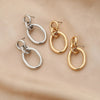 Edgy Elegance: Stainless Steel Chain Earrings by Haute Damsel