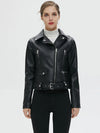 Faux PU Leather Jacket - Edgy Sophistication by Haute Damsel