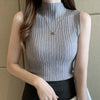   Effortless Sophistication: Sleeveless Knit Tank Top by Haute Damsel