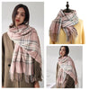 Signature Warmth Plaid Wool Scarf by Haute Damsel - Transitional Style for Winter to Spring