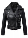 Faux PU Leather Jacket - Edgy Sophistication by Haute Damsel