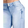 High waist denim flare capris - vintage slight jeans