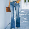 2024 Low Waist Flare Jeans - Comfortable Elastic Boyfriend Style