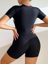 Short Sleeve Surfing Swimsuit - Slim Bodysuit Swimwear for Women