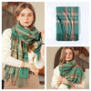 Signature Warmth Plaid Wool Scarf by Haute Damsel - Transitional Style for Winter to Spring