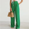 Green High Waist Wide Leg Pants bY Haute Damsel