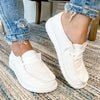 Women's Canvas Summer Shoes - Comfortable Flat Loafers