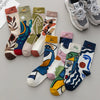 Trendy Vibes: Cool Korean Printed Socks Collection | Haute Damsel