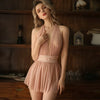 Alluring Lace Mesh Nightdress - Embrace Elegance and Sensuality with Haute Damsel's