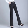 Chic Office Sophistication: Elegant Office Flare Pants by Haute Damsel