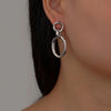 Edgy Elegance: Stainless Steel Chain Earrings by Haute Damsel