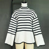 Striped Print Sweater - Classic Stripes, Timeless Style by Haute Damsel