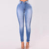  High Waist Cotton Denim Jeans - European & American Style 