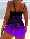 Strape Printed Tankini - Two Piece Swimsuit for Women