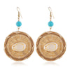 Elevate Your Style: Rattan Raffia Tassel Pendant Earrings by Haute Damsel