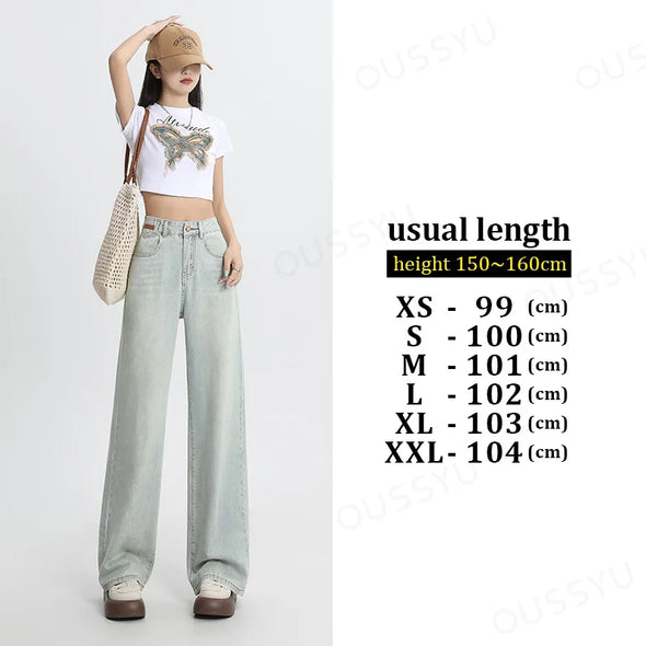  Summer Comfort Jeans - Soft Lyocell High Waisted Wide Leg Pants