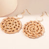 Elevate Your Style: Rattan Raffia Tassel Pendant Earrings by Haute Damsel