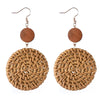 Elevate Your Style: Rattan Raffia Tassel Pendant Earrings by Haute Damsel