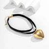 Love Heart Pendant Choker - Exaggerated Oversized by Haute Damsel