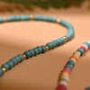 Colourful Stone Choker Necklace by Haute Damsel 