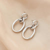 Edgy Elegance: Stainless Steel Chain Earrings by Haute Damsel