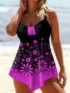 Strape Printed Tankini - Two Piece Swimsuit for Women