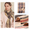 Signature Warmth Plaid Wool Scarf by Haute Damsel - Transitional Style for Winter to Spring