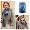 Signature Warmth Plaid Wool Scarf by Haute Damsel - Transitional Style for Winter to Spring