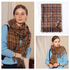 Signature Warmth Plaid Wool Scarf by Haute Damsel - Transitional Style for Winter to Spring