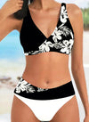 Two Piece Bikini Set - Printed Swimwear for Women