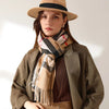 Signature Warmth Plaid Wool Scarf by Haute Damsel - Transitional Style for Winter to Spring