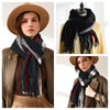 Signature Warmth Plaid Wool Scarf by Haute Damsel - Transitional Style for Winter to Spring