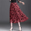  Timeless Elegance: Elegant Mesh Floral Skirt - Haute Damsel