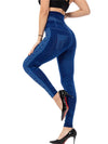 Seamless Comfort, Denim Style: Seamless Denim Jeggings - Haute Damsel