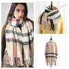 Signature Warmth Plaid Wool Scarf by Haute Damsel - Transitional Style for Winter to Spring