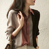 Chic Stripes, Effortless Glamour: Haute Damsel's Striped Chiffon Shirt - Elevate Your Wardrobe with Lightness and Style"