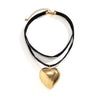 Love Heart Pendant Choker - Exaggerated Oversized by Haute Damsel