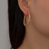 Edgy Elegance: Stainless Steel Chain Earrings by Haute Damsel