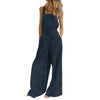 Effortless Chic: Wide Leg Side Button Jumpsuit | Haute Damsel