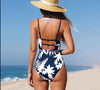 Tropical Strappy One-Piece - Unleash Your Inner Goddess with Haute Damsel's Swimwear