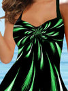 Two Piece Bikini Set - Printed Swimwear for Women