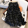 Haute Damsel Fashion Design Black Tulle Long Skirt - 2024 Fashion 