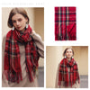 Signature Warmth Plaid Wool Scarf by Haute Damsel - Transitional Style for Winter to Spring