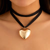 Love Heart Pendant Choker - Exaggerated Oversized by Haute Damsel