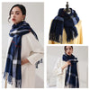 Signature Warmth Plaid Wool Scarf by Haute Damsel - Transitional Style for Winter to Spring