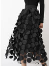 Haute Damsel Fashion Design Black Tulle Long Skirt - 2024 Fashion 